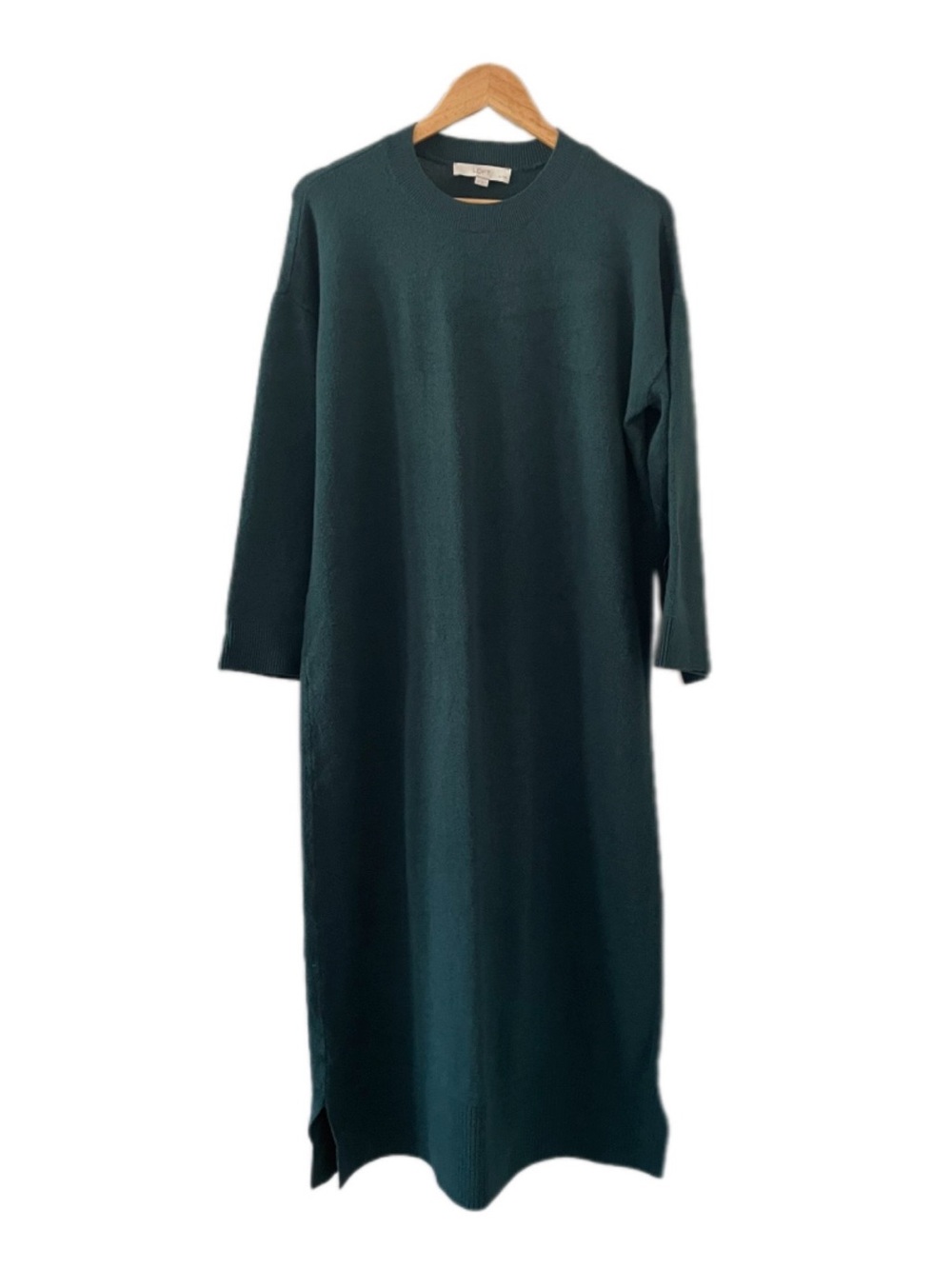 LOFT Forest Green Sweater Knit Maxi Dress - PL